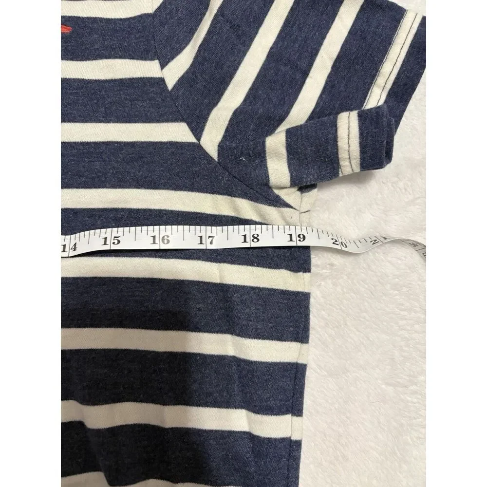 Youth Medium Hollister‎ Tee Striped Navy White Red